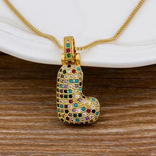 Load image into Gallery viewer, Women Colourful Letter Initials Pendant Necklaces freeshipping - Tyche Ace