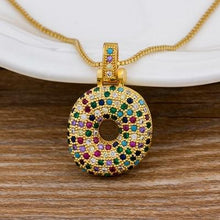 Load image into Gallery viewer, Women Colourful Letter Initials Pendant Necklaces freeshipping - Tyche Ace