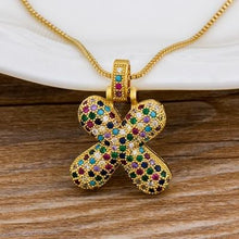 Load image into Gallery viewer, Women Colourful Letter Initials Pendant Necklaces freeshipping - Tyche Ace