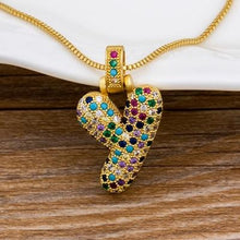 Load image into Gallery viewer, Women Colourful Letter Initials Pendant Necklaces freeshipping - Tyche Ace