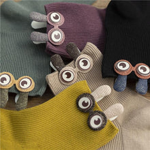 Load image into Gallery viewer, Women Cotton 3D Big Googly Eyes Cartoon Design Happy Socks freeshipping - Tyche Ace