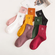 Load image into Gallery viewer, Women Crew Smiley Face  Cotton Happy Socks freeshipping - Tyche Ace