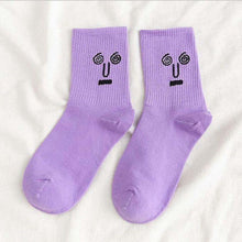 Load image into Gallery viewer, Women Crew Smiley Face  Cotton Happy Socks freeshipping - Tyche Ace