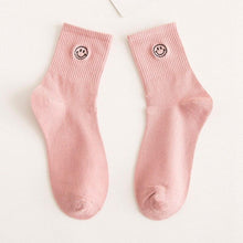 Load image into Gallery viewer, Women Crew Smiley Face  Cotton Happy Socks freeshipping - Tyche Ace