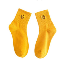 Load image into Gallery viewer, Women Crew Smiley Face  Cotton Happy Socks freeshipping - Tyche Ace