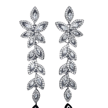 Load image into Gallery viewer, Women Crystal Long Leaves Drop Earrings. freeshipping - Tyche Ace