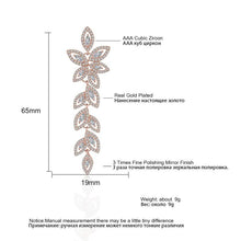 Load image into Gallery viewer, Women Crystal Long Leaves Drop Earrings. freeshipping - Tyche Ace