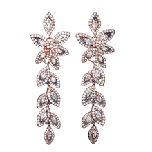 Load image into Gallery viewer, Women Crystal Long Leaves Drop Earrings. freeshipping - Tyche Ace