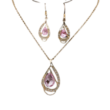 Load image into Gallery viewer, Women Crystal Rhinestone Pendants Necklaces Earrings Sets freeshipping - Tyche Ace