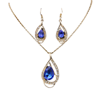 Load image into Gallery viewer, Women Crystal Rhinestone Pendants Necklaces Earrings Sets freeshipping - Tyche Ace