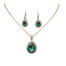 Load image into Gallery viewer, Women Crystal Rhinestone Pendants Necklaces Earrings Sets freeshipping - Tyche Ace