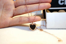 Load image into Gallery viewer, Women Cute Love Heart Rose Pendant Long Chain Necklaces freeshipping - Tyche Ace