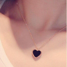 Load image into Gallery viewer, Women Cute Love Heart Rose Pendant Long Chain Necklaces freeshipping - Tyche Ace