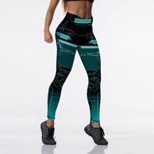 Load image into Gallery viewer, Women Digital Printed High Waist Elasticated Push Up Leggings freeshipping - Tyche Ace