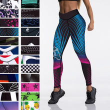 Load image into Gallery viewer, Women Digital Printed High Waist Elasticated Push Up Leggings freeshipping - Tyche Ace