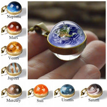 Load image into Gallery viewer, Women Double Side Glass Ball Earth Planet Galaxy Astronomy Pendant Necklaces freeshipping - Tyche Ace