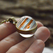 Load image into Gallery viewer, Women Double Side Glass Ball Earth Planet Galaxy Astronomy Pendant Necklaces freeshipping - Tyche Ace
