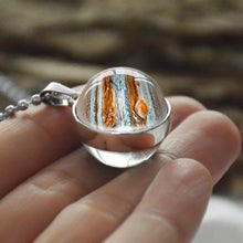 Load image into Gallery viewer, Women Double Side Glass Ball Earth Planet Galaxy Astronomy Pendant Necklaces freeshipping - Tyche Ace