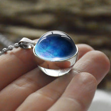 Load image into Gallery viewer, Women Double Side Glass Ball Earth Planet Galaxy Astronomy Pendant Necklaces freeshipping - Tyche Ace