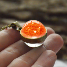 Load image into Gallery viewer, Women Double Side Glass Ball Earth Planet Galaxy Astronomy Pendant Necklaces freeshipping - Tyche Ace