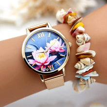 Load image into Gallery viewer, Women Dress Colourful Floral Dial Quartz Wrist Watches freeshipping - Tyche Ace