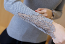 Load image into Gallery viewer, Women Elegant Lace Decorated Knitted Sweaters freeshipping - Tyche Ace