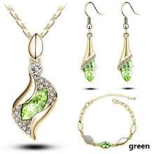 Load image into Gallery viewer, Women Elegant luxury Design Crystal  Necklace Sets freeshipping - Tyche Ace