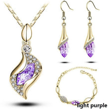 Load image into Gallery viewer, Women Elegant luxury Design Crystal  Necklace Sets freeshipping - Tyche Ace