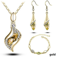 Load image into Gallery viewer, Women Elegant luxury Design Crystal  Necklace Sets freeshipping - Tyche Ace