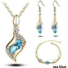 Load image into Gallery viewer, Women Elegant luxury Design Crystal  Necklace Sets freeshipping - Tyche Ace