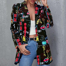 Load image into Gallery viewer, Women Elegant Print Design Long Sleeves Coat freeshipping - Tyche Ace