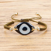 Load image into Gallery viewer, Evil Eye Trendy Bohemian Adjustable Braided Rope Charm Bracelet For Women freeshipping - Tyche Ace