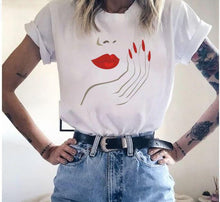 Load image into Gallery viewer, Women Eyelashes Print Art T Graphic Shirt freeshipping - Tyche Ace