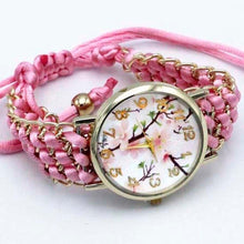 Load image into Gallery viewer, Women Fabric Flower Hand-Knitted Quartz Wrist Watches freeshipping - Tyche Ace