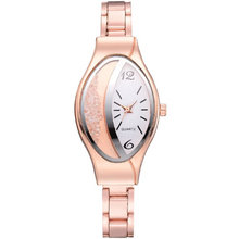 Load image into Gallery viewer, Women Fashion Luxury Leather Strap Ellipse Rhinestone Watch freeshipping - Tyche Ace