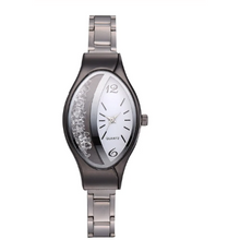 Load image into Gallery viewer, Women Fashion Luxury Leather Strap Ellipse Rhinestone Watch freeshipping - Tyche Ace