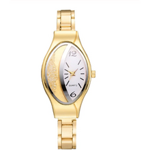Load image into Gallery viewer, Women Fashion Luxury Leather Strap Ellipse Rhinestone Watch freeshipping - Tyche Ace