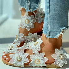 Load image into Gallery viewer, Women Flower Design Flat Bohemian Casual Beach Sandals freeshipping - Tyche Ace