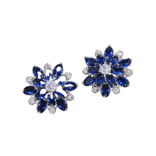 Load image into Gallery viewer, Women Flower Sterling Silver Stud Earrings freeshipping - Tyche Ace