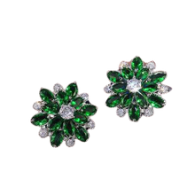 Load image into Gallery viewer, Women Flower Sterling Silver Stud Earrings freeshipping - Tyche Ace