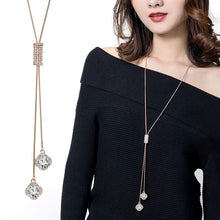 Load image into Gallery viewer, Women Geometric Crystal Long Necklaces & Pendants freeshipping - Tyche Ace