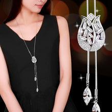 Load image into Gallery viewer, Women Geometric Crystal Long Necklaces & Pendants freeshipping - Tyche Ace