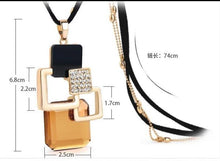 Load image into Gallery viewer, Women Geometric Crystal Long Necklaces & Pendants freeshipping - Tyche Ace