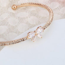Load image into Gallery viewer, Women Gold Plated Butterfly/Bowknot Design Cuff Bracelet freeshipping - Tyche Ace