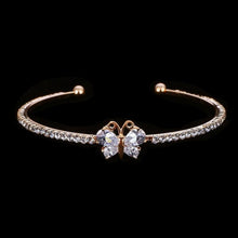 Load image into Gallery viewer, Women Gold Plated Butterfly/Bowknot Design Cuff Bracelet freeshipping - Tyche Ace