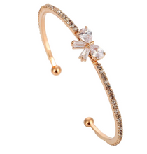 Load image into Gallery viewer, Women Gold Plated Butterfly/Bowknot Design Cuff Bracelet freeshipping - Tyche Ace