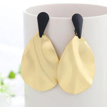 Load image into Gallery viewer, Women Golden Drop Geometric Black Long Hanging Earrings Retail freeshipping - Tyche Ace