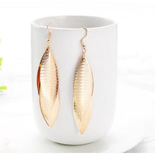 Load image into Gallery viewer, Women Golden Drop Geometric Black Long Hanging Earrings Retail freeshipping - Tyche Ace