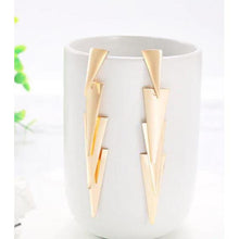 Load image into Gallery viewer, Women Golden Drop Geometric Black Long Hanging Earrings Retail freeshipping - Tyche Ace