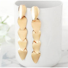 Load image into Gallery viewer, Women Golden Drop Geometric Black Long Hanging Earrings Retail freeshipping - Tyche Ace